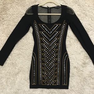 Black bebe mini dress